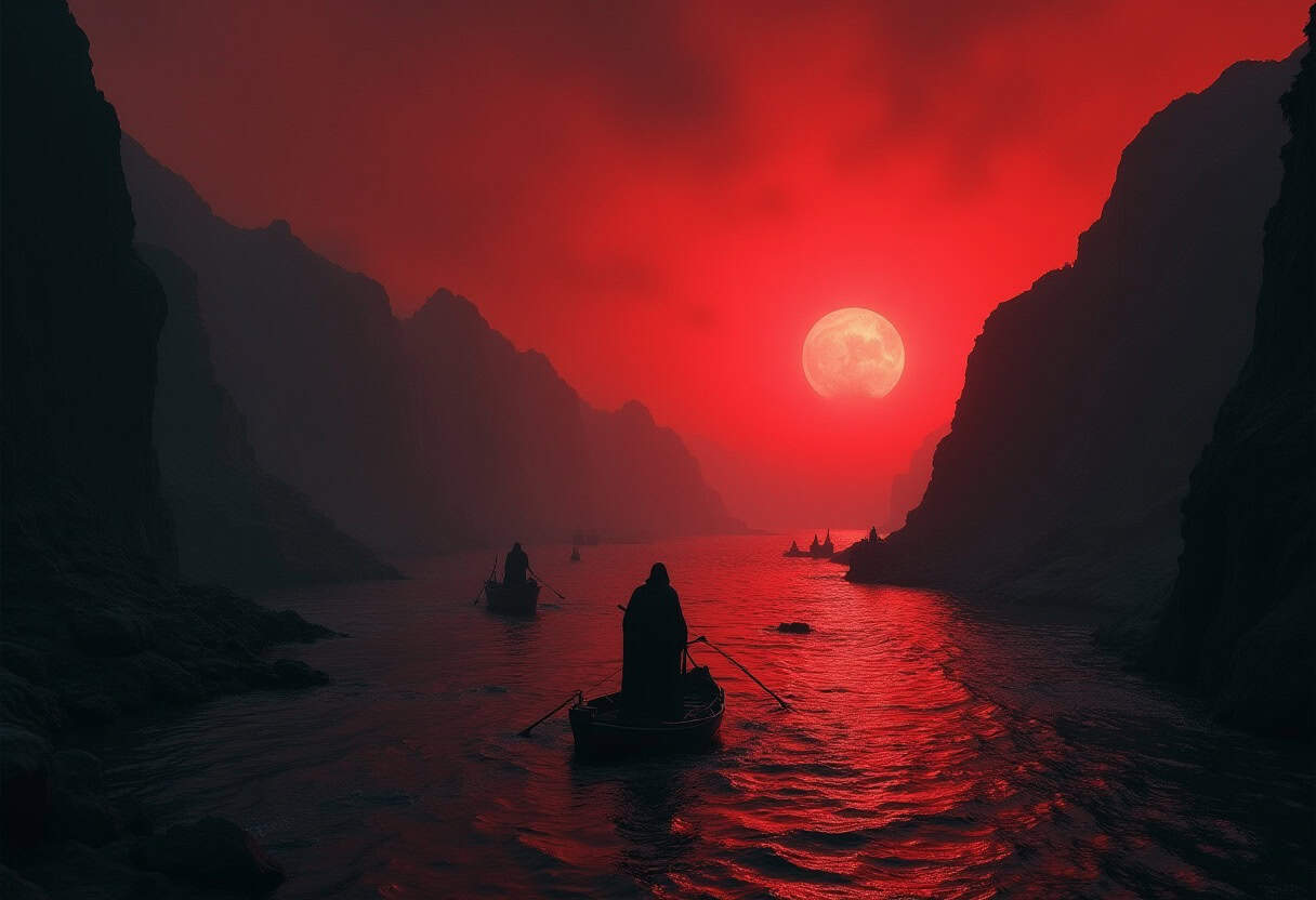 Der Fluss Styx in der griechischen Mythologie